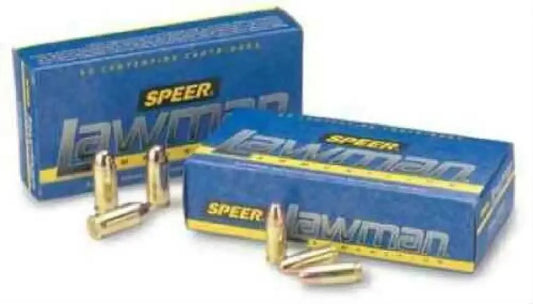 Unleash Precision: Speer Lawman 9mm Full Metal Jacket Ammunition - Luger / 147 Grain / Handgun Ammo