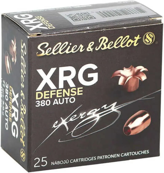 Sellier & Bellot solid copper hollow point 380 ACP ammo box