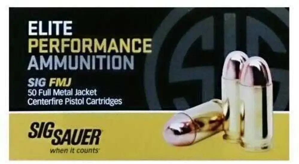 Sig Sauer 38 Special 125 grain full metal jacket ammo for superior accuracy