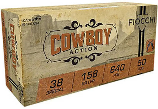 Fiocchi 38CA Cowboy Action 38 Special vintage ammo box