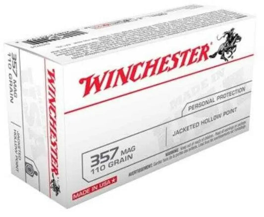 Usa Brand 357 Magnum Ammo: Reliable Performance 50 Rounds - 110 Grain / Hollow Point - Handgun Ammo