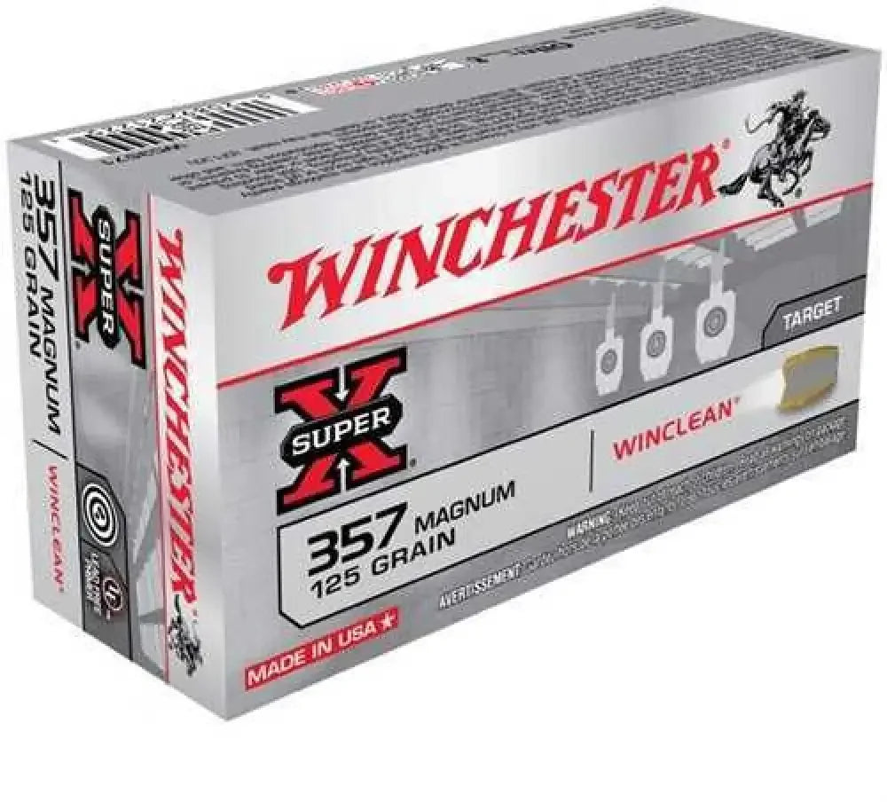 Winchester 357 Magnum Indoor Shooting Rounds Ammunition Unleashed - 125 Grain / Soft Point - Handgun Ammo