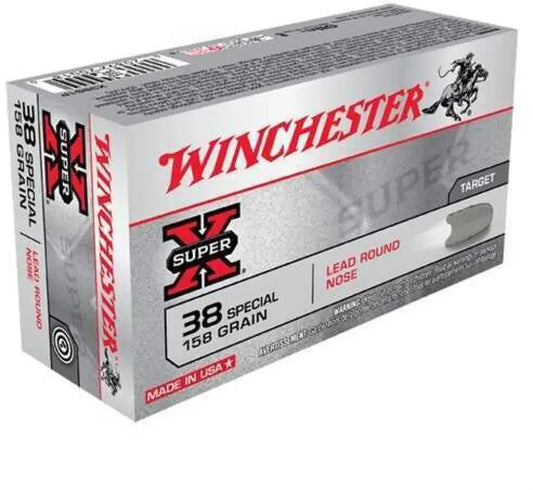 Winchester 38 Special Ammunition: Exceptional Accuracy for Target Practice - 158 Grain / Lead - Handgun Ammo