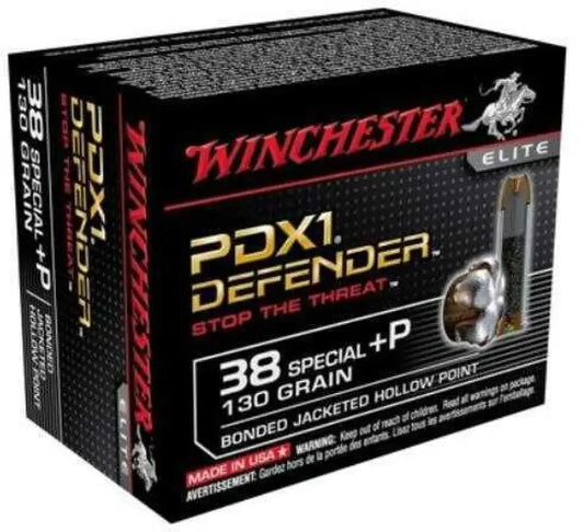 Winchester 38 Special Pdx1 Defender: Ultimate Personal Defense Ammunition - 130 Grain / Hollow Point - Handgun Ammo
