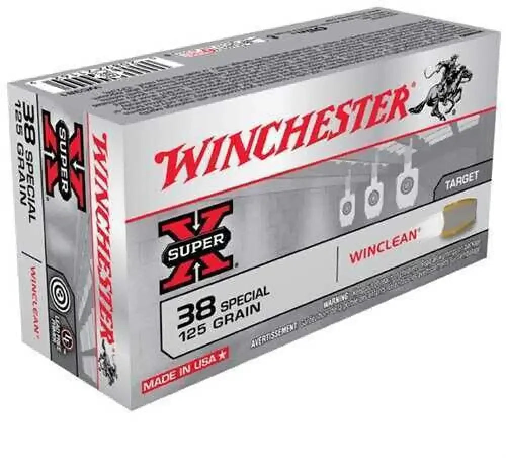 Winchester 38 Special Soft Point: Ultimate Indoor Shooting Safety - 125 Grain / Point - Handgun Ammo