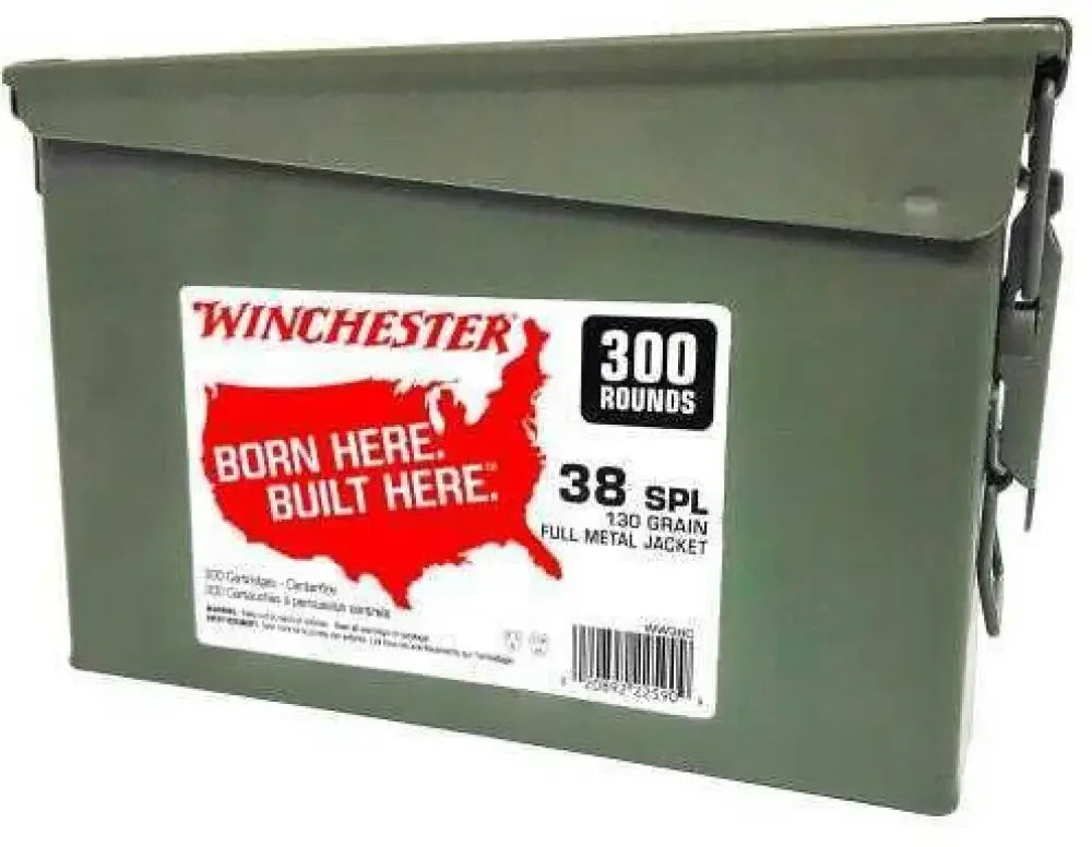Winchester 38 Special 600 rounds full metal jacket performance ammo canister