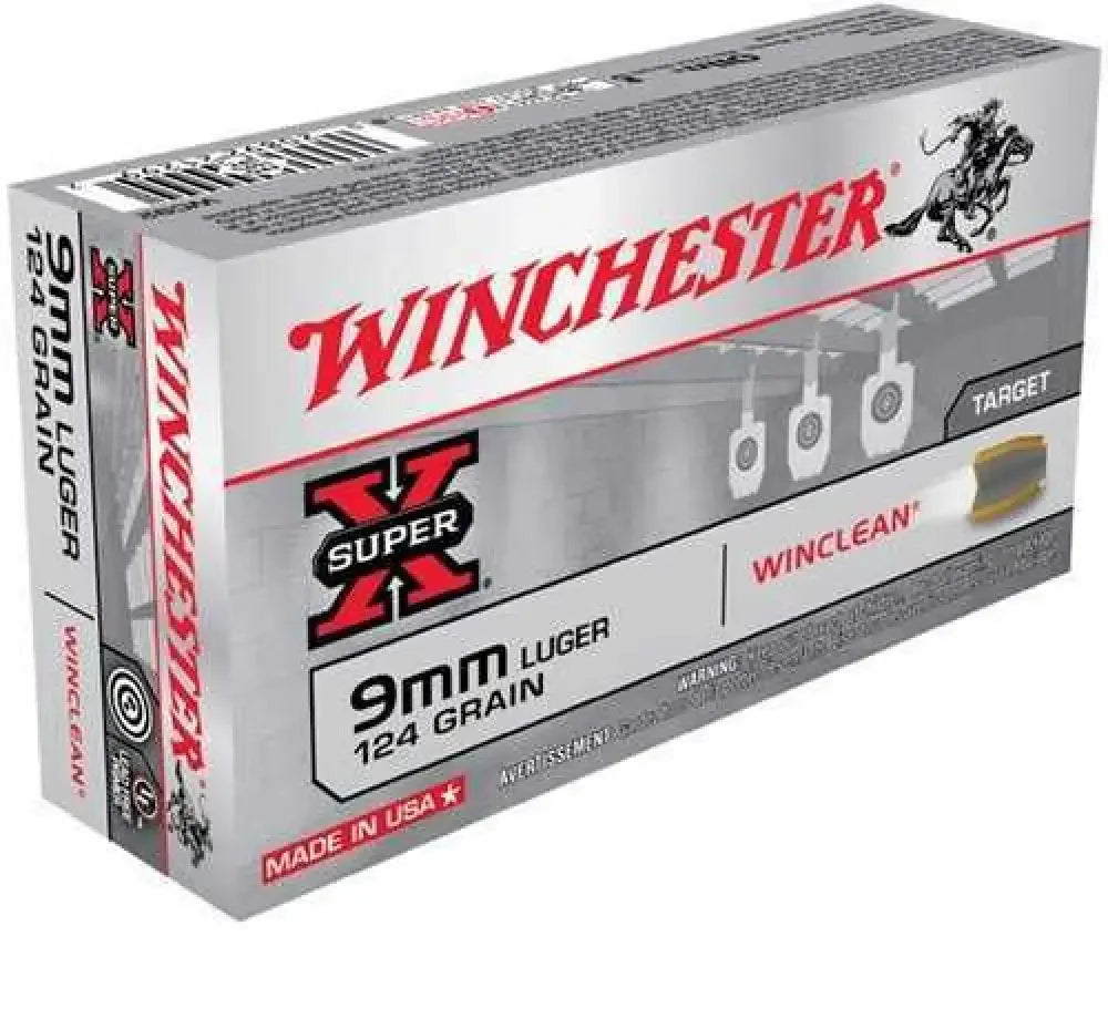 Winchester 9mm Luger Soft Point Clean Shooting Experience - 124 Grain / Handgun Ammo