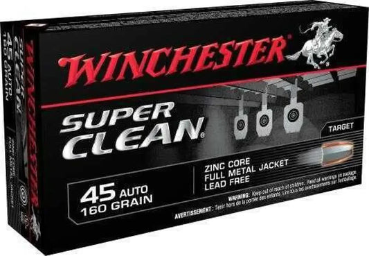 Winchester Super Clean 45 ACP 165 Grain Full Metal Jacket Ammo
